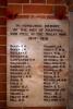 Holy Trinity Church - WW1 names