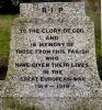 Plinth at the base of memorial showing detailed text