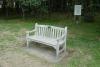 Commemorative bench, and additional Convoy Wood signage