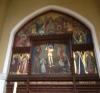 Mural above the list of names