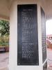 Kimberley War Memorial - plaque fixed within the memorial structure