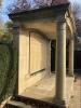 Portico on pillars