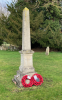 View of obelisk in church grounds
