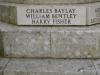 Names inscribed on the war memorial