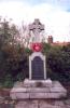 Celtic cross on rectangular base.
