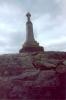 Memorial and rocks leading up to it.