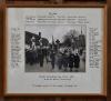Framed photo of the Remembrance Day Service 1957