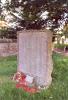 Front view of memorial.