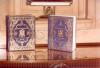 Closed books with decorative covers.