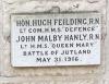 Lt.Com. Honourable Hugh Feilding and Lieutenant J.M.Hanly