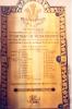 Brass plaque.