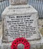 Close up of commemoration