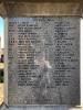 Panel on base with names commemorated