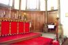 Altar and wood panels.