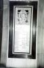 Framed roll of honour.