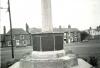 Plaques fixed to the base of memorial.