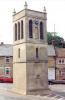 Clock tower side view