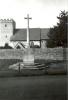 Cross and church.