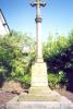 WW1 engraved inscription on the base of the cross.