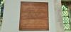 Wooden board with engraved names