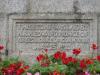 Stone marking Memorials commencement