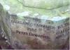 Falklands inscription on memorial's base.