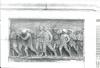 Relief depicting soldiers carrying flags.