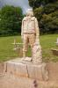 Wooden sculpture of Allied airman