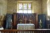 Altar and altar screen.