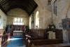 Altar and interior of church.