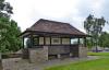 Captain Roy Norton Swanwick tablet in context in bus shelter