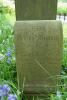 The marker bearing the subject's commemoration