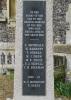 Face 1 WW1 and WW2 tablet detail