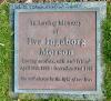 Eva Ingaborg Morson - ground plaque