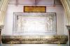 Herbert Lanyon mosaic relief under pointed arch, detailed view.