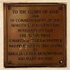 Dedication plaque