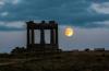 War Memorial At The Full Moon