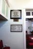Wall showing plaques 