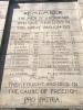 Close up of WW1 commemorations