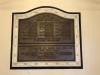 WW1 & WW2 brass memorial plaque on a marble base