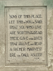 Inscription on memorial