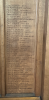 WW1 Names on panelling
