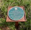 Plaque referring to Remembrance Garden