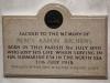 Percy Baron Richens plaque