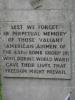 Close up of inscription