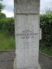 Side view of memorial