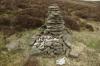 Cairn with wreckage