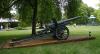 150mm Japanese gun with dedicatory plaque below.