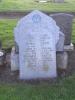 Private George Bruce Dunlop Martin's commemoration on his parents' headstone. 