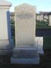 Private Samuel Cunningham's commemoration on his parents' headstone.